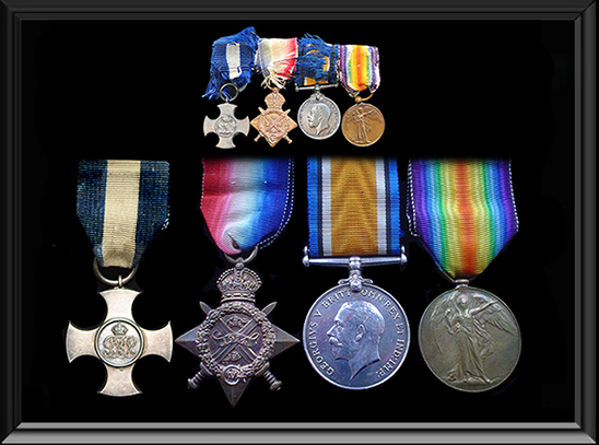 medals and awards to F E Temple-West